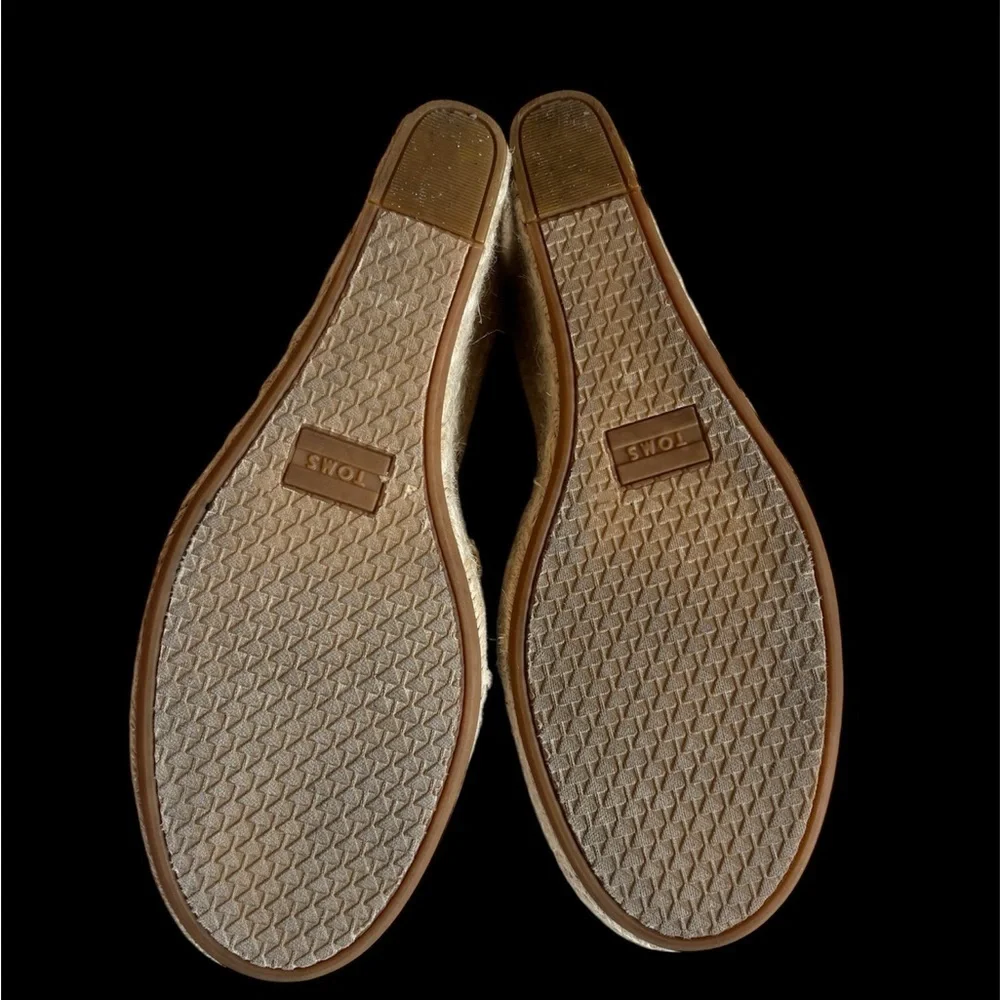 TOMS Women's Leopard Print and Tan Wedges Size W10 Summer mood - Picture 4 of 7